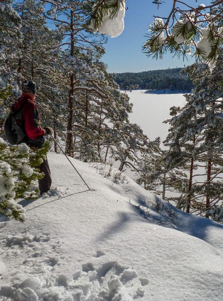 Hjortmarka med Stora Kroksjön.